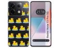 Funda Silicona Transparente para Xiaomi Redmi Note 13 Pro 5G diseño Pato Dibujos