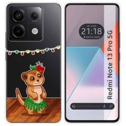 Funda Silicona Transparente para Xiaomi Redmi Note 13 Pro 5G diseño Suricata Dibujos