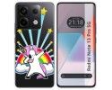 Funda Silicona Transparente para Xiaomi Redmi Note 13 Pro 5G diseño Unicornio Dibujos