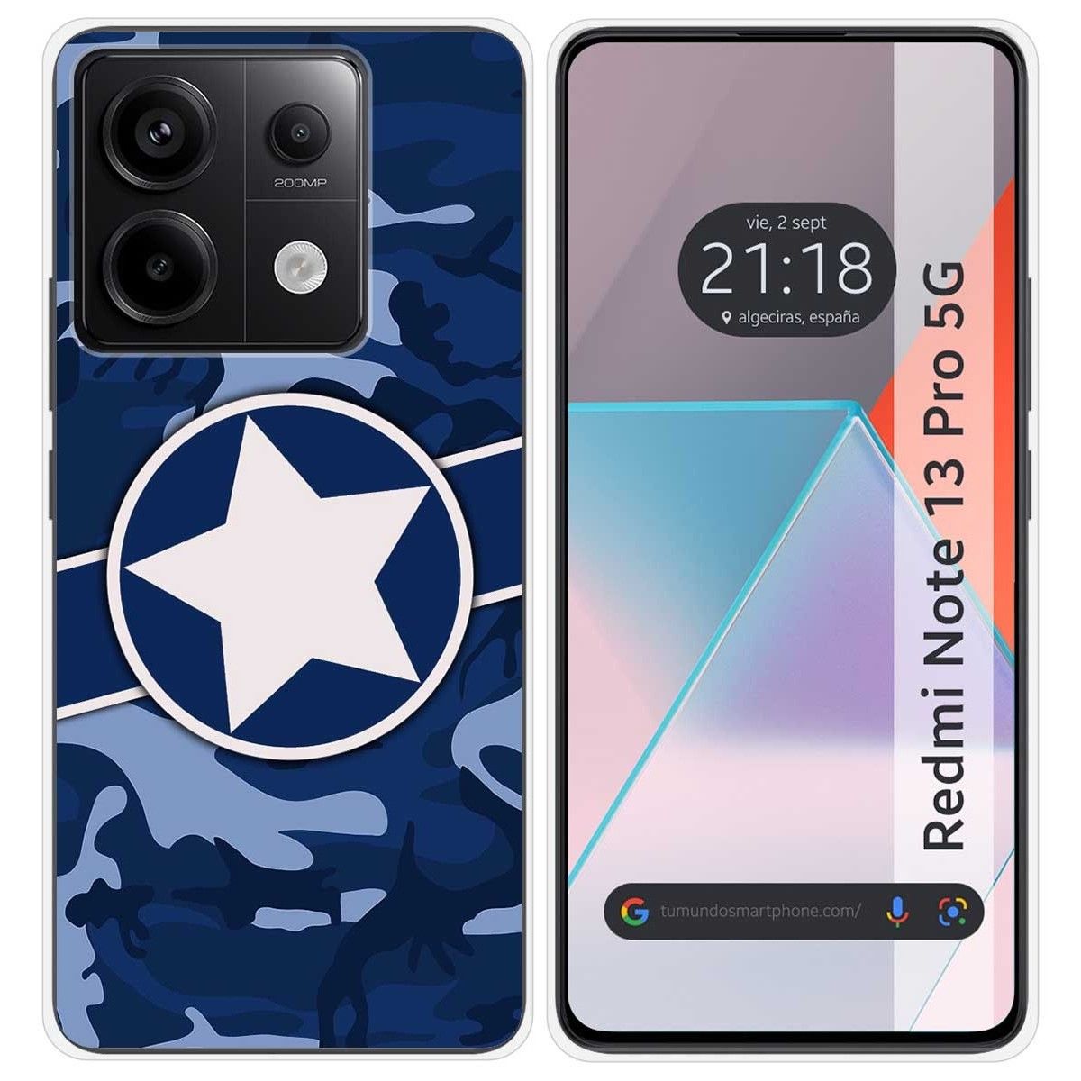 Funda Silicona para Xiaomi Redmi Note 13 Pro 5G diseño Camuflaje 03 Dibujos