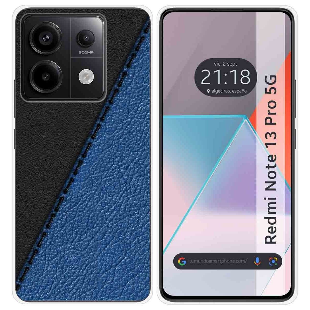 Funda Silicona para Xiaomi Redmi Note 13 Pro 5G diseño Cuero 02 Dibujos