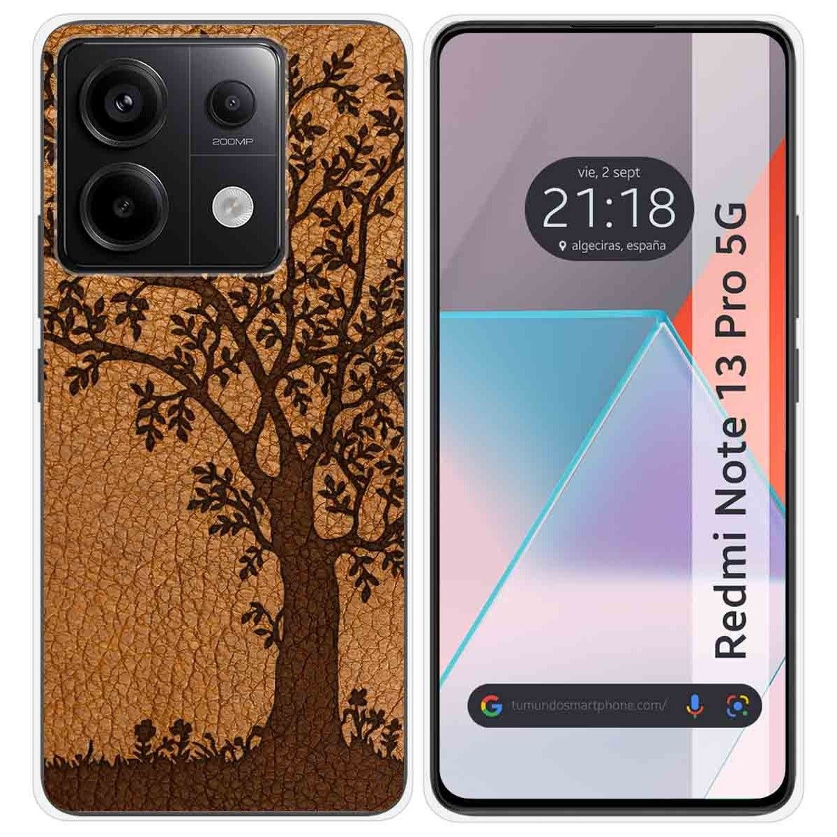Funda Silicona para Xiaomi Redmi Note 13 Pro 5G diseño Cuero 03 Dibujos