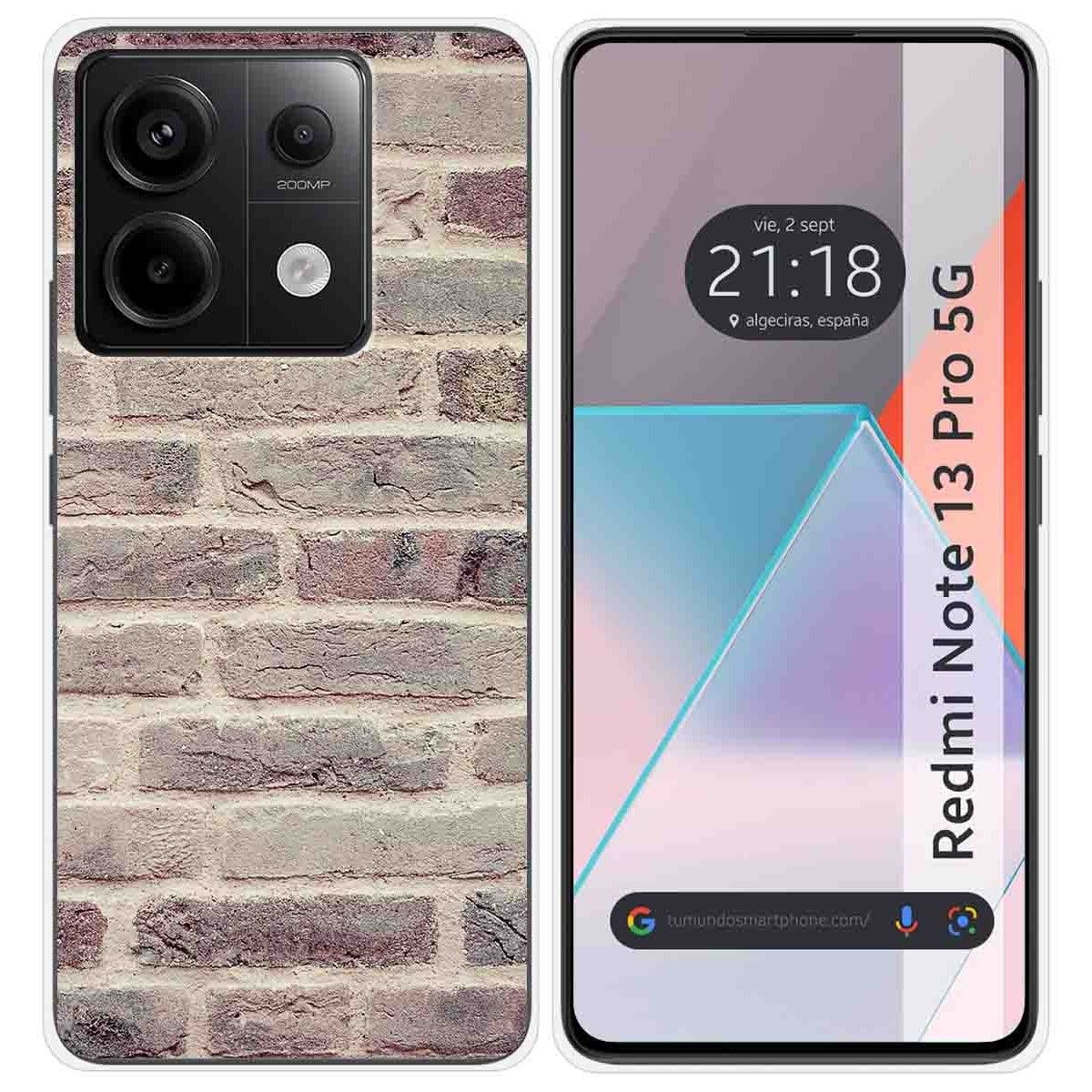 Funda Silicona para Xiaomi Redmi Note 13 Pro 5G diseño Ladrillo 01 Dibujos