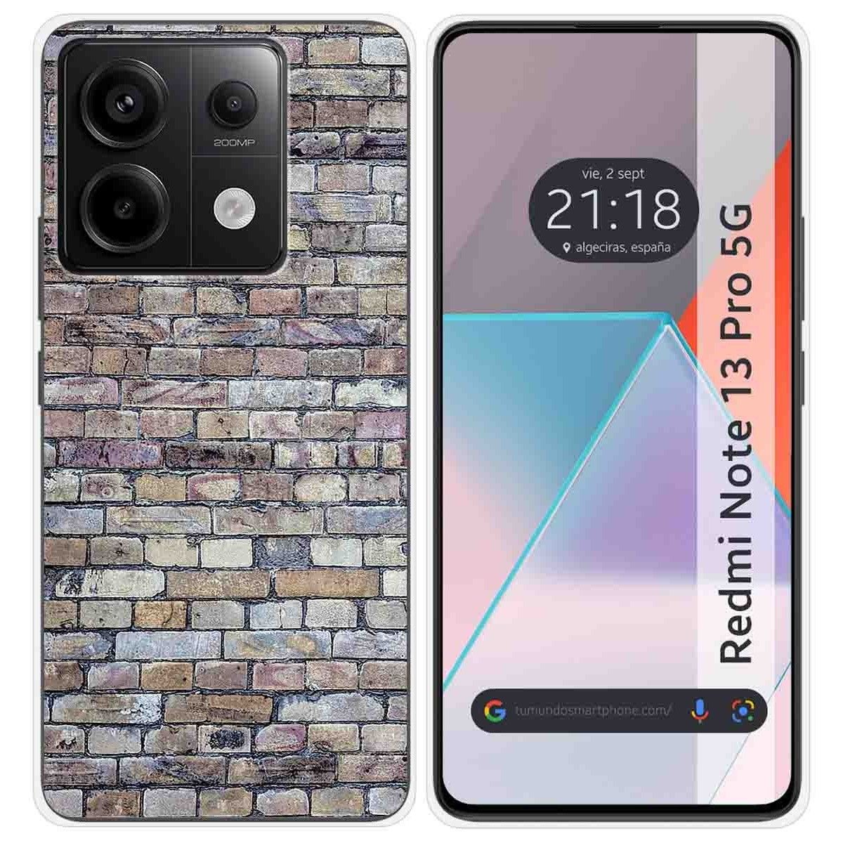 Funda Silicona para Xiaomi Redmi Note 13 Pro 5G diseño Ladrillo 02 Dibujos