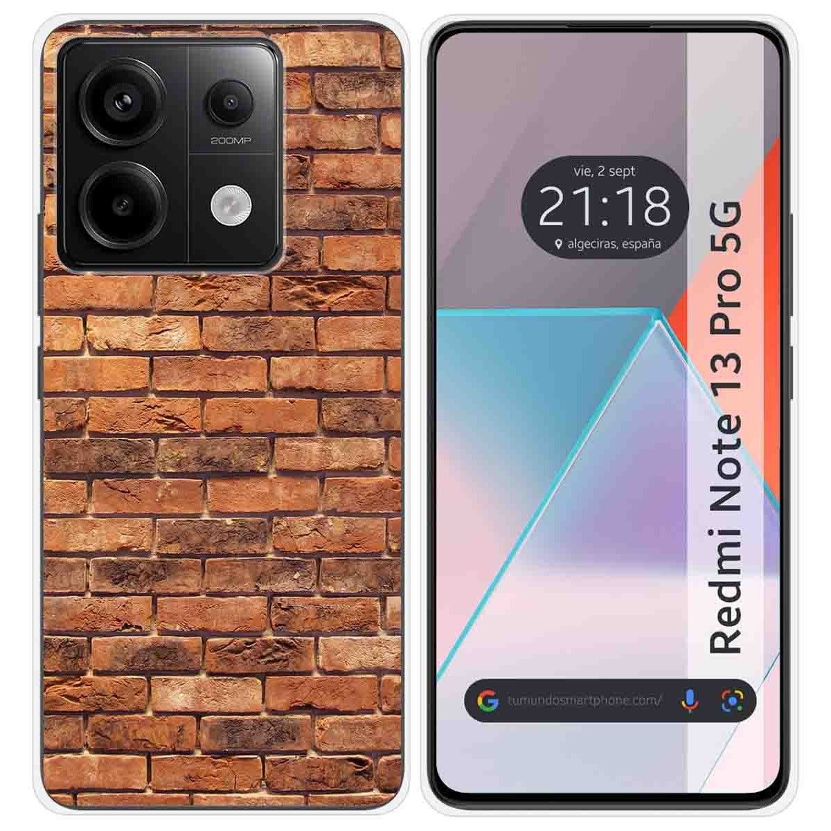 Funda Silicona para Xiaomi Redmi Note 13 Pro 5G diseño Ladrillo 04 Dibujos