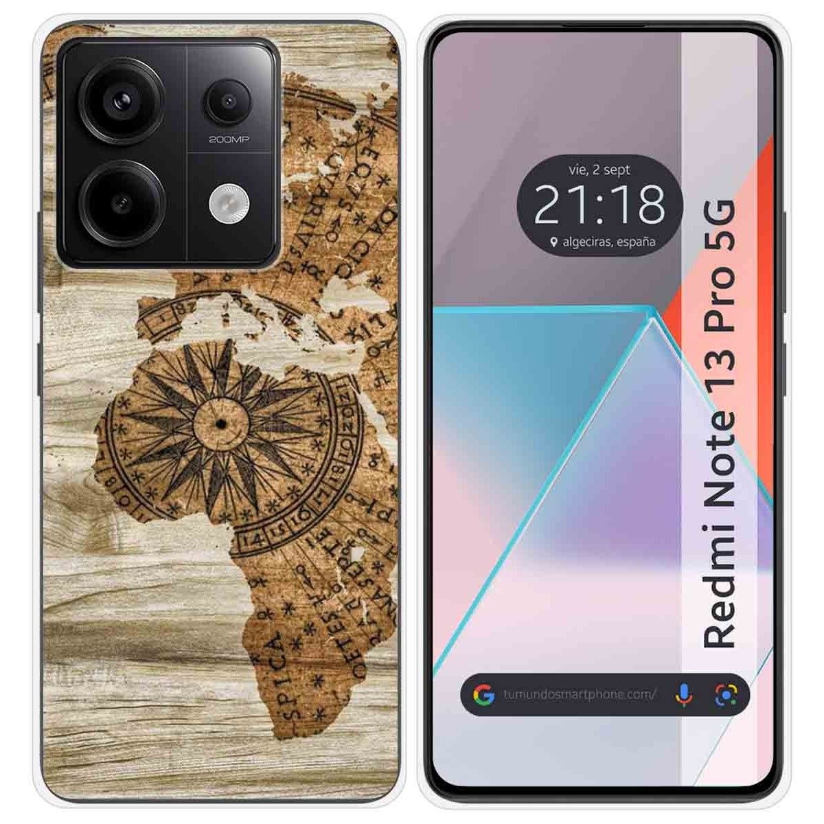 Funda Silicona para Xiaomi Redmi Note 13 Pro 5G diseño Madera 07 Dibujos