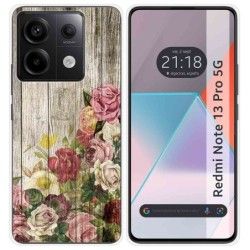Funda Silicona para Xiaomi Redmi Note 13 Pro 5G diseño Madera 08 Dibujos