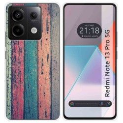 Funda Silicona para Xiaomi Redmi Note 13 Pro 5G diseño Madera 10 Dibujos