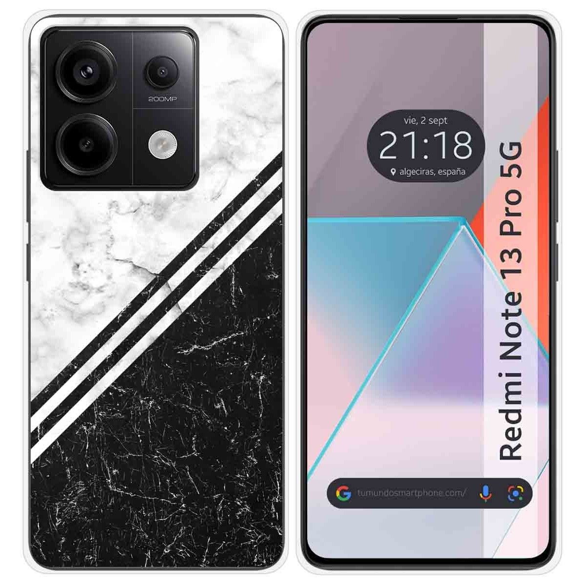 Funda Silicona para Xiaomi Redmi Note 13 Pro 5G diseño Mármol 01 Dibujos