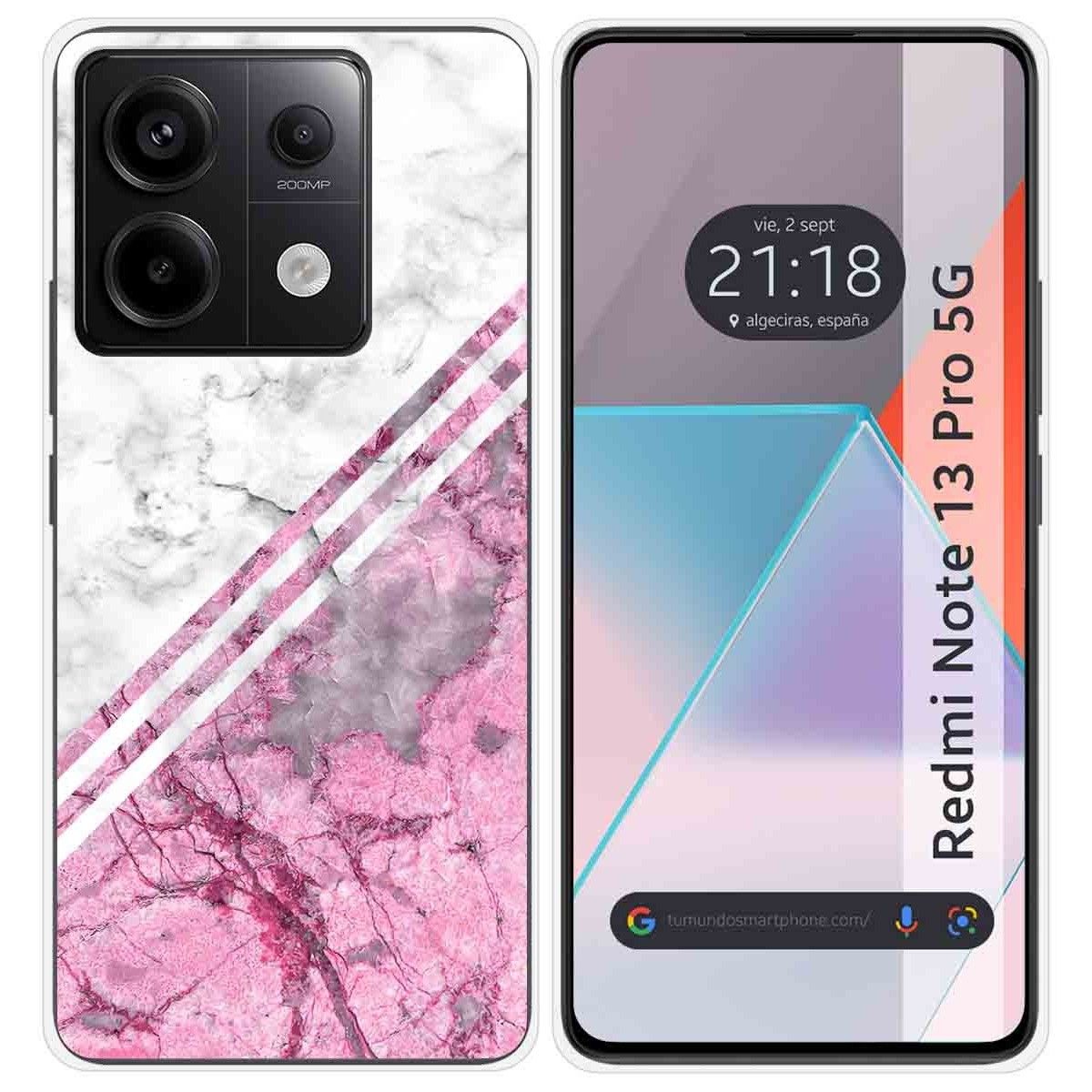 Funda Silicona para Xiaomi Redmi Note 13 Pro 5G diseño Mármol 03 Dibujos