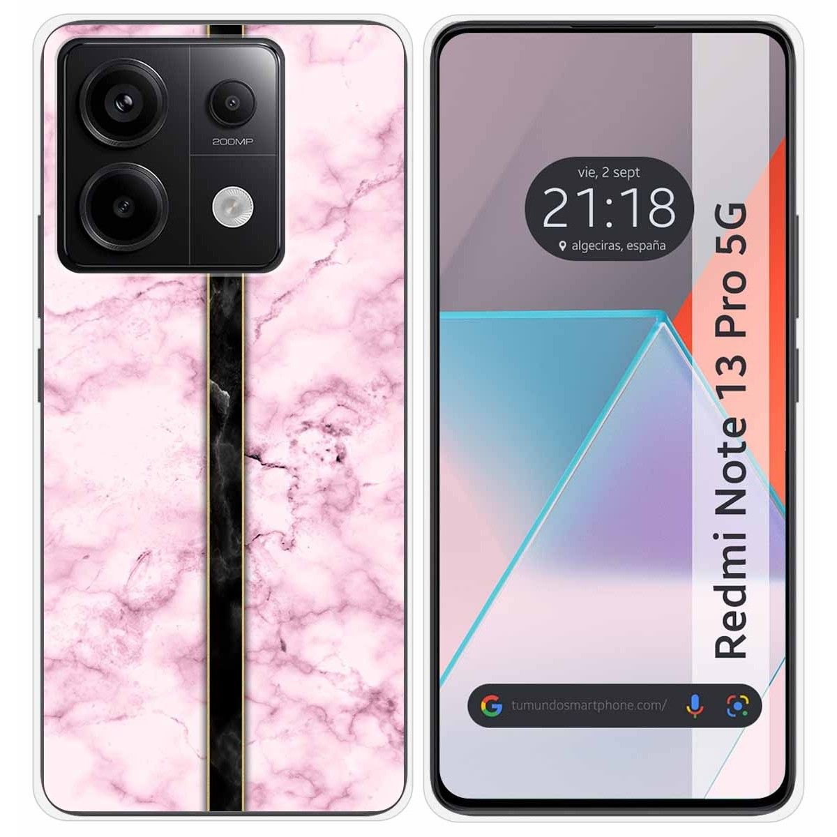 Funda Silicona para Xiaomi Redmi Note 13 Pro 5G diseño Mármol 04 Dibujos
