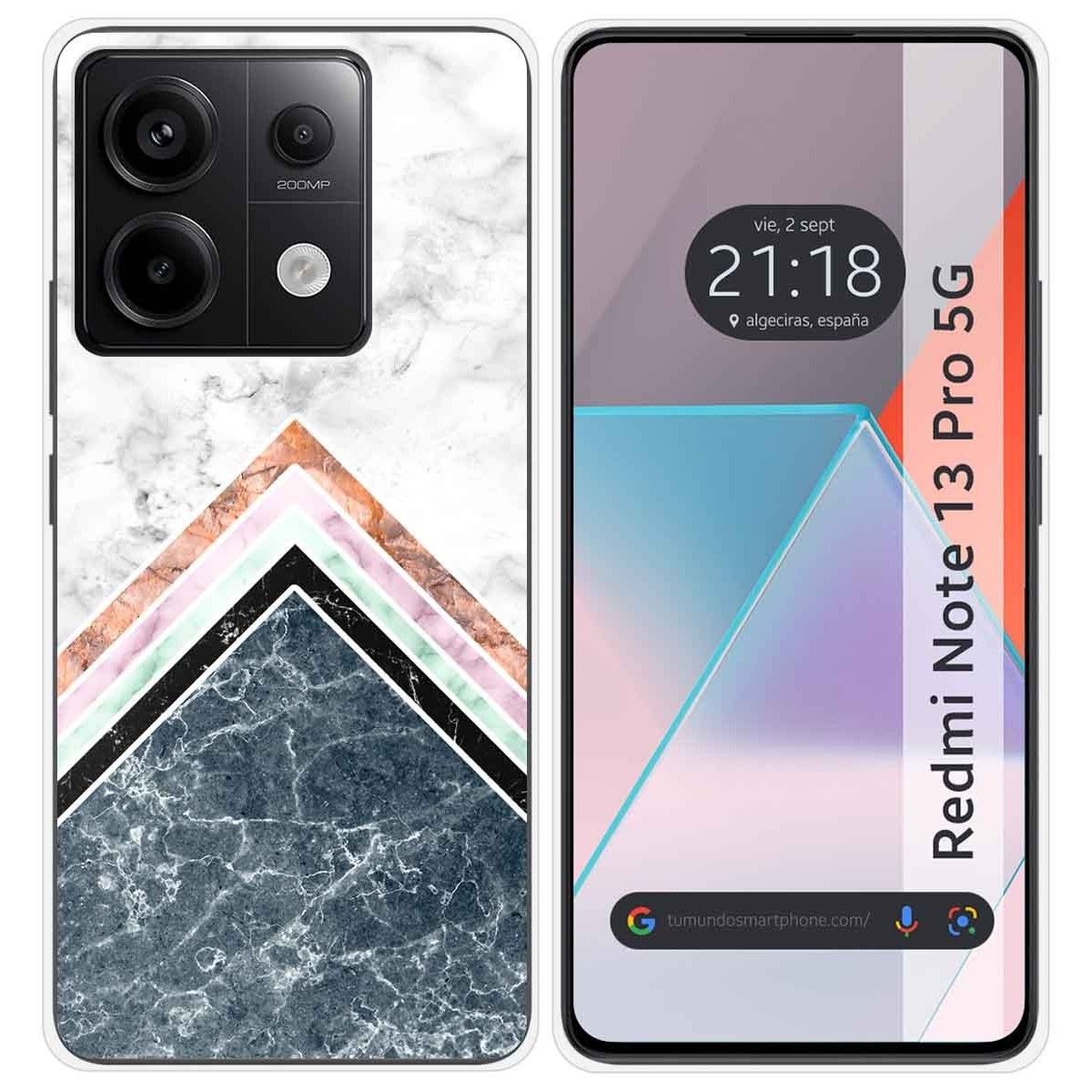 Funda Silicona para Xiaomi Redmi Note 13 Pro 5G diseño Mármol 05 Dibujos