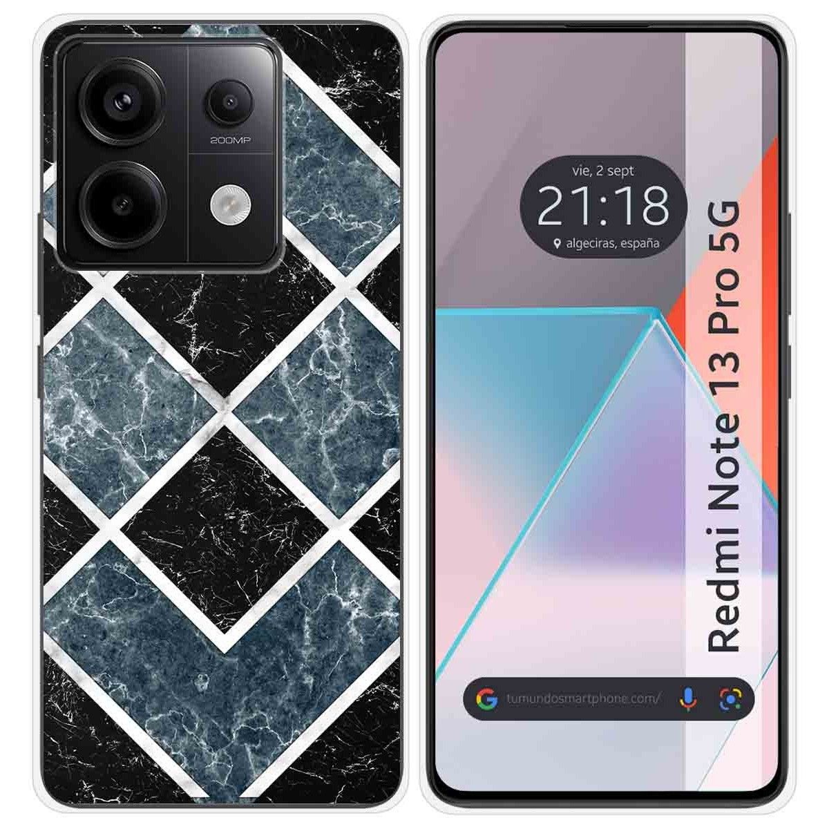 Funda Silicona para Xiaomi Redmi Note 13 Pro 5G diseño Mármol 06 Dibujos