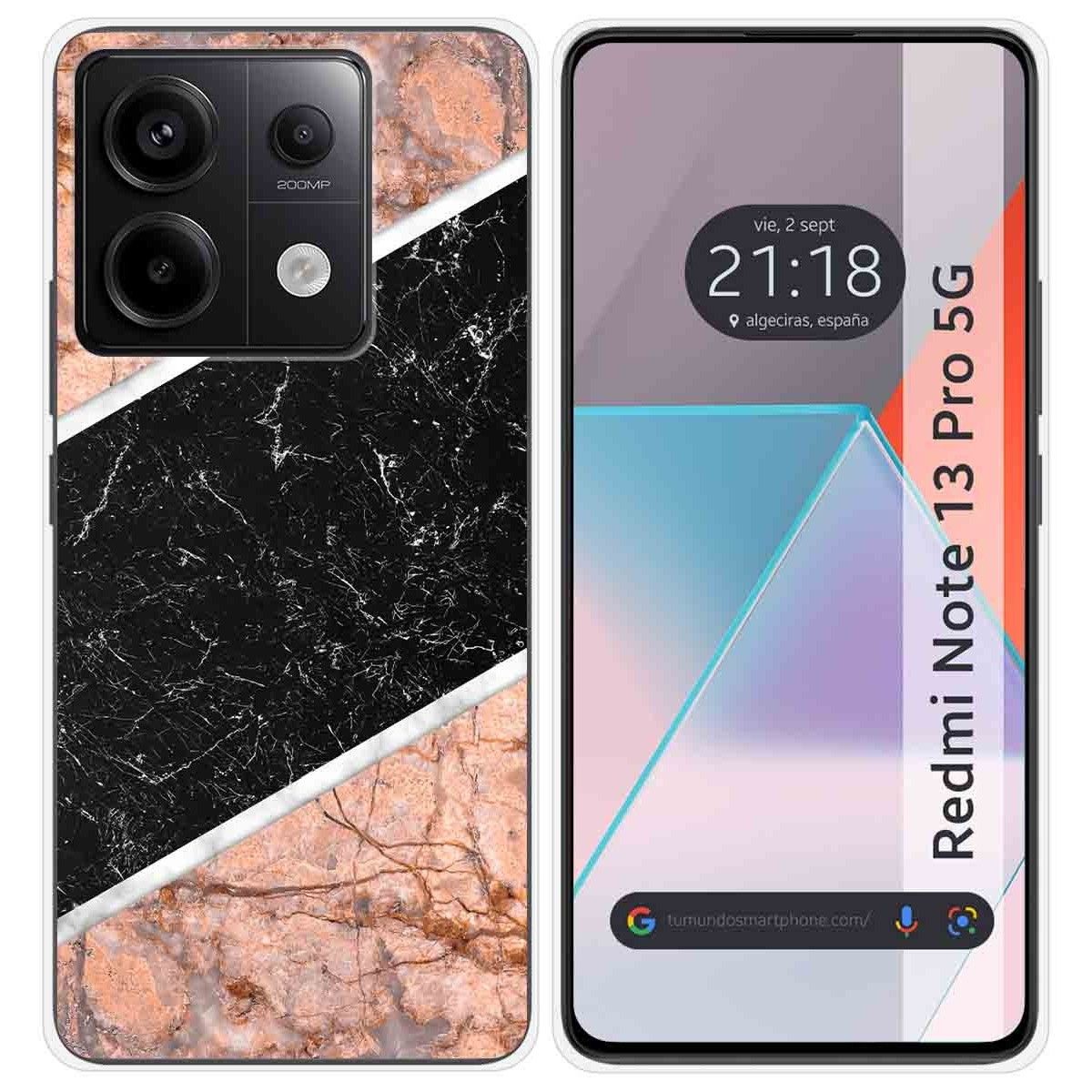 Funda Silicona para Xiaomi Redmi Note 13 Pro 5G diseño Mármol 07 Dibujos