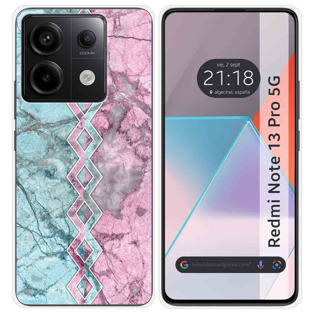 Funda Silicona para Xiaomi Redmi Note 13 Pro 5G diseño Mármol 08 Dibujos
