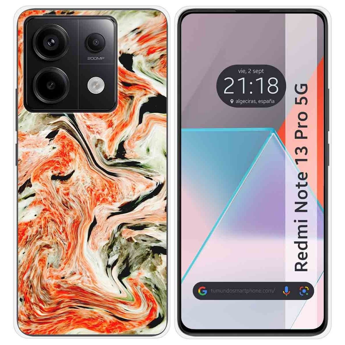 Funda Silicona para Xiaomi Redmi Note 13 Pro 5G diseño Mármol 12 Dibujos