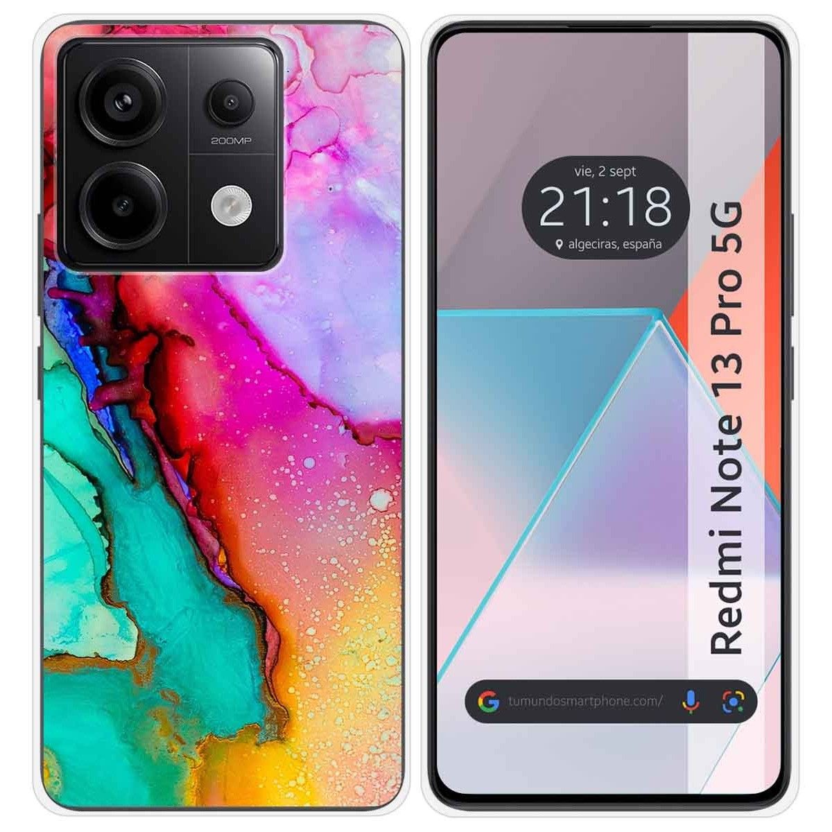 Funda Silicona para Xiaomi Redmi Note 13 Pro 5G diseño Mármol 15 Dibujos