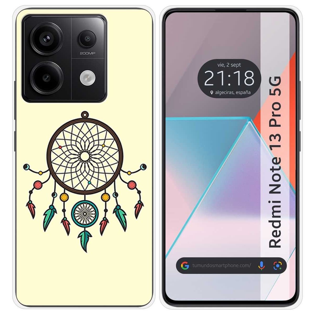 Funda Silicona para Xiaomi Redmi Note 13 Pro 5G diseño Atrapasueños Dibujos