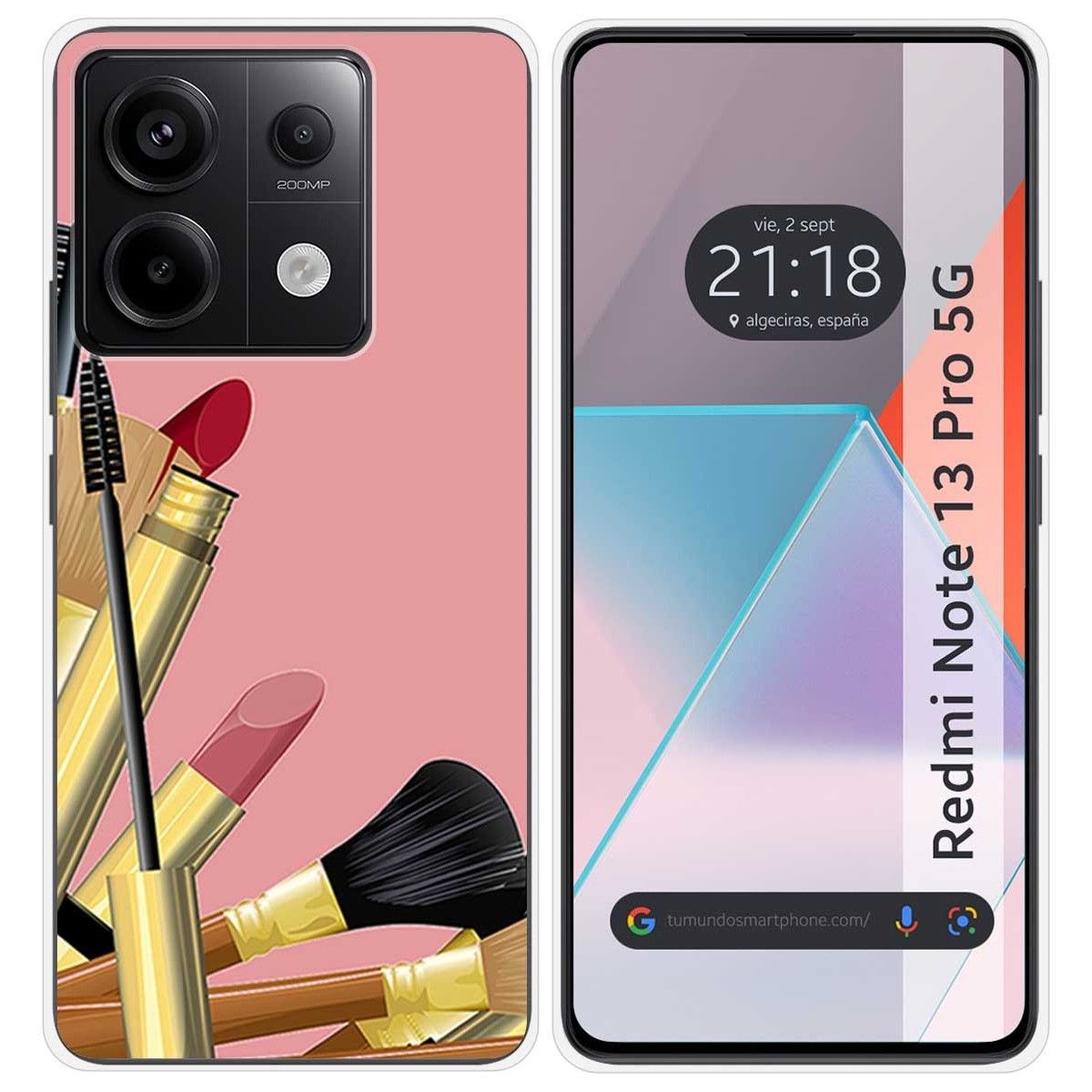 Funda Silicona para Xiaomi Redmi Note 13 Pro 5G diseño Brochas Dibujos