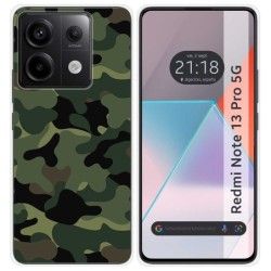 Funda Silicona para Xiaomi Redmi Note 13 Pro 5G diseño Camuflaje Dibujos