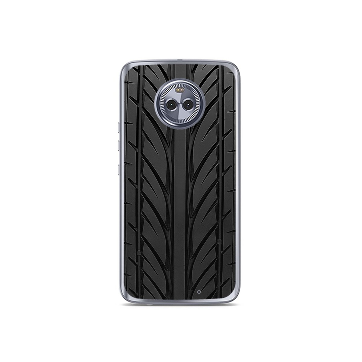 Funda Gel Tpu para Motorola Moto X4 Diseño Neumatico Dibujos