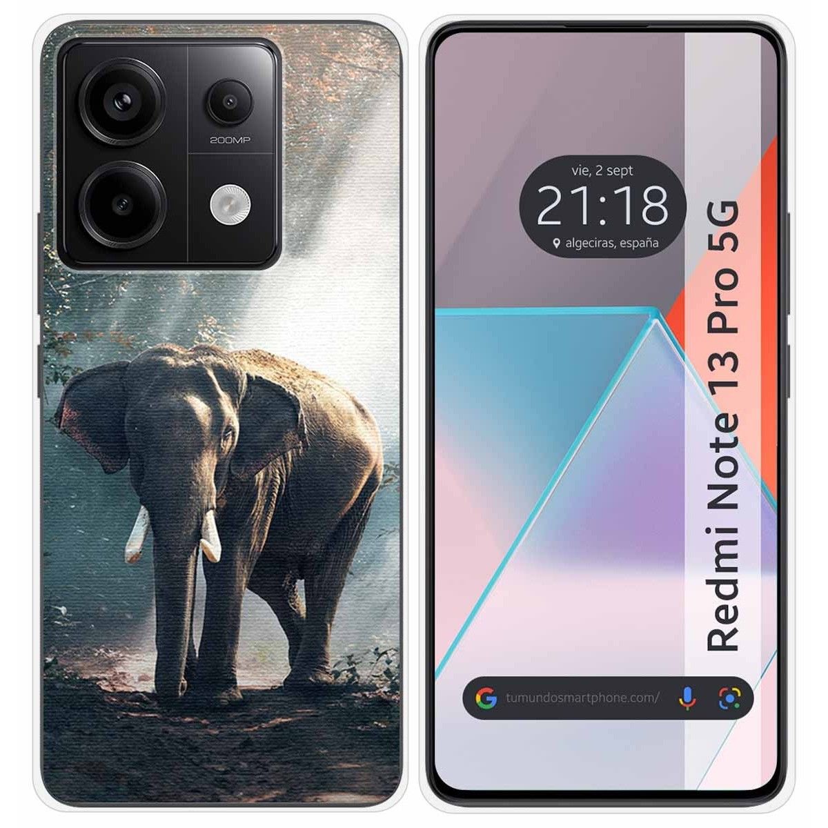 Funda Silicona para Xiaomi Redmi Note 13 Pro 5G diseño Elefante Dibujos