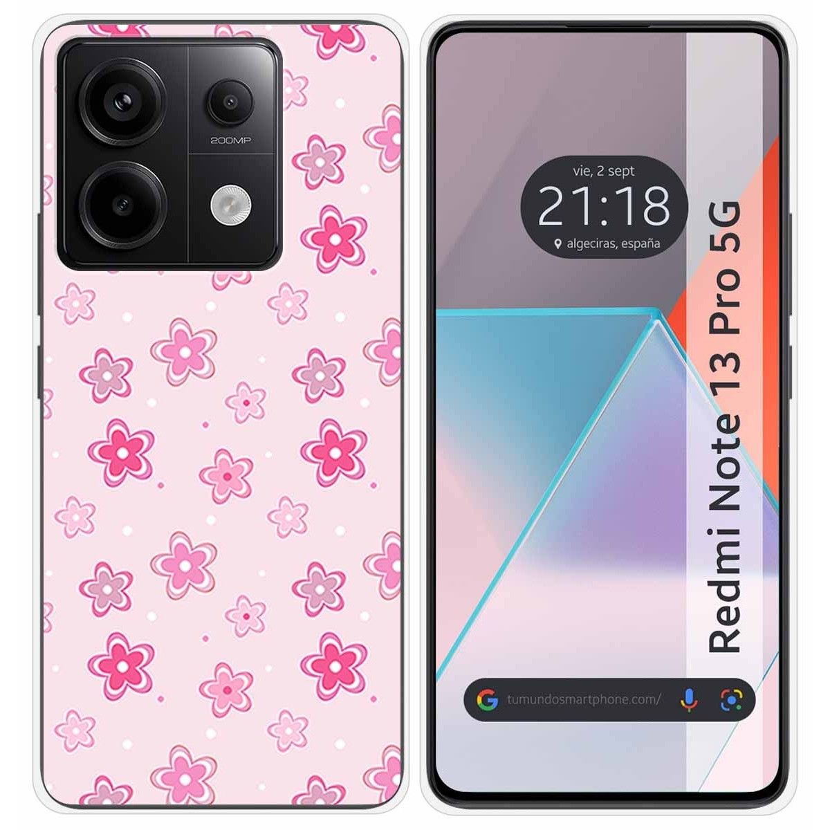 Funda Silicona para Xiaomi Redmi Note 13 Pro 5G diseño Flores Dibujos