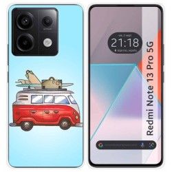 Funda Silicona para Xiaomi Redmi Note 13 Pro 5G diseño Furgoneta Dibujos