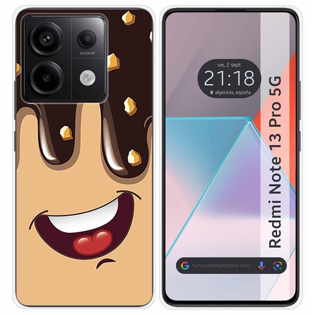 Funda Silicona para Xiaomi Redmi Note 13 Pro 5G diseño Helado Chocolate Dibujos
