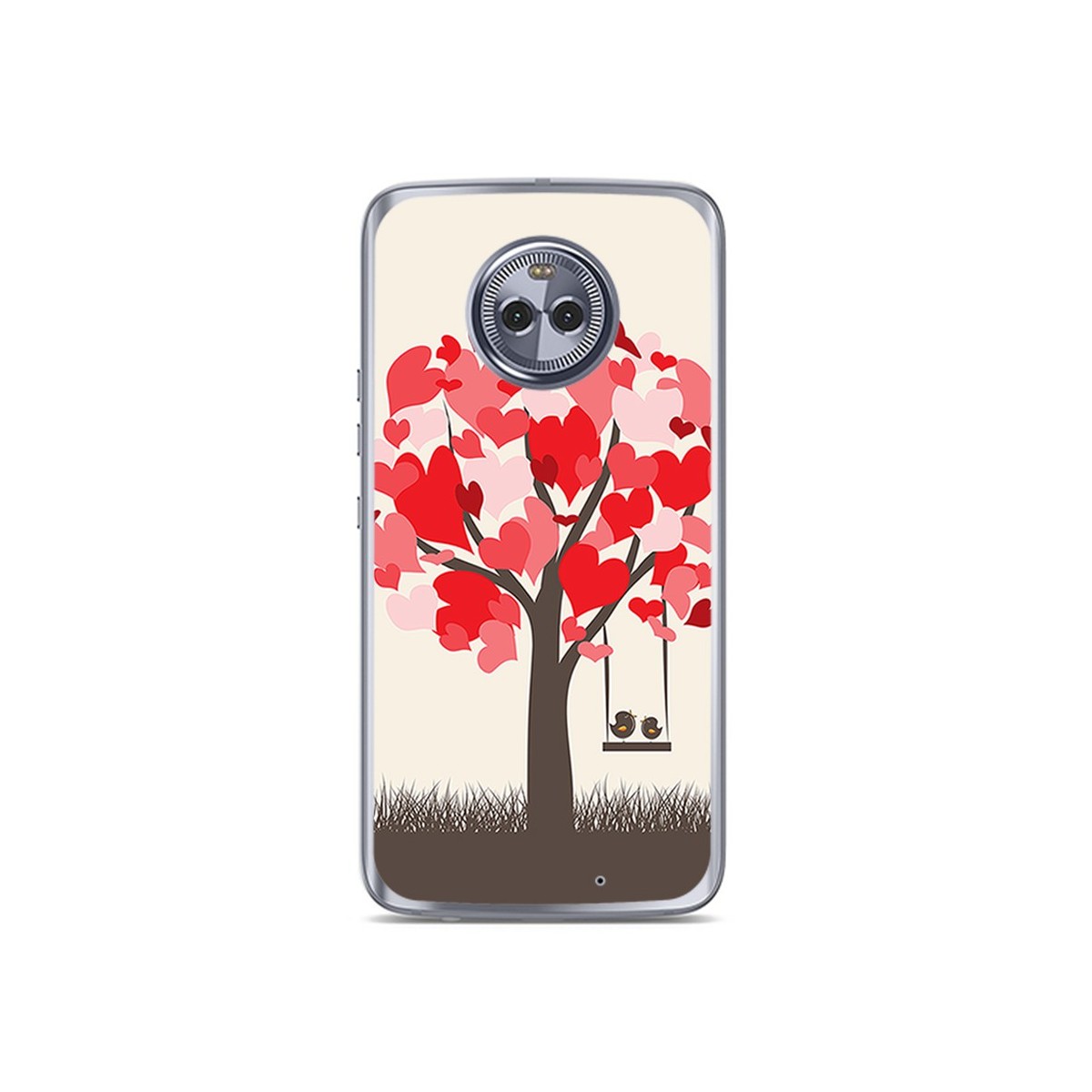 Funda Gel Tpu para Motorola Moto X4 Diseño Pajaritos Dibujos