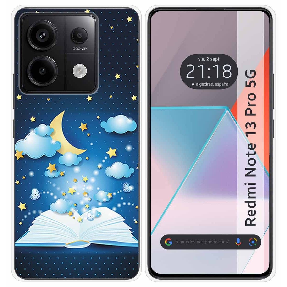 Funda Silicona para Xiaomi Redmi Note 13 Pro 5G diseño Libro Cuentos Dibujos
