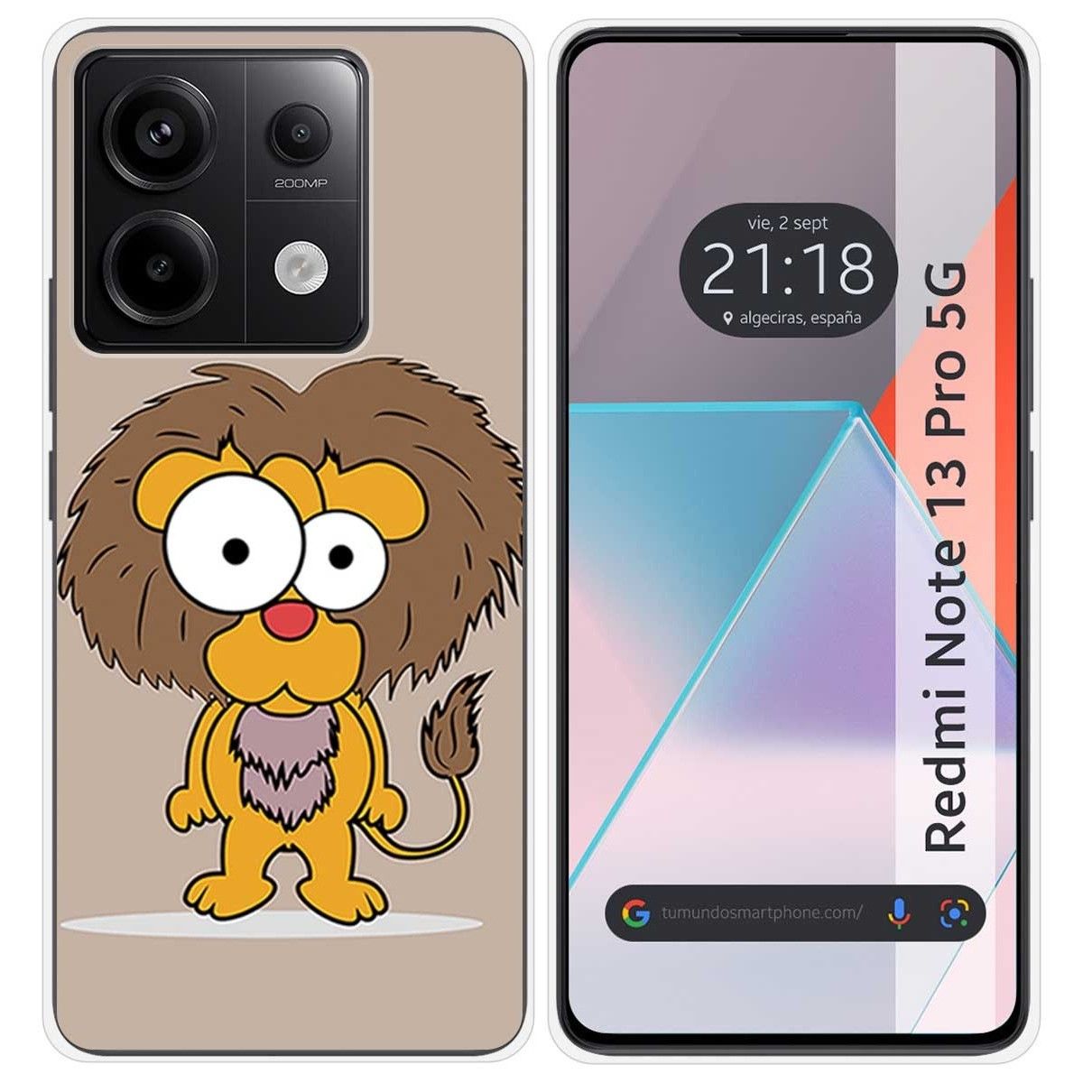 Funda Silicona para Xiaomi Redmi Note 13 Pro 5G diseño Leon Dibujos