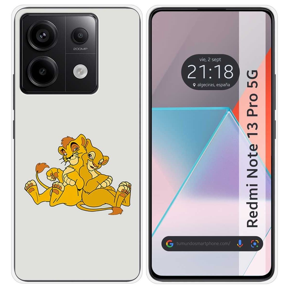 Funda Silicona para Xiaomi Redmi Note 13 Pro 5G diseño Leones Dibujos