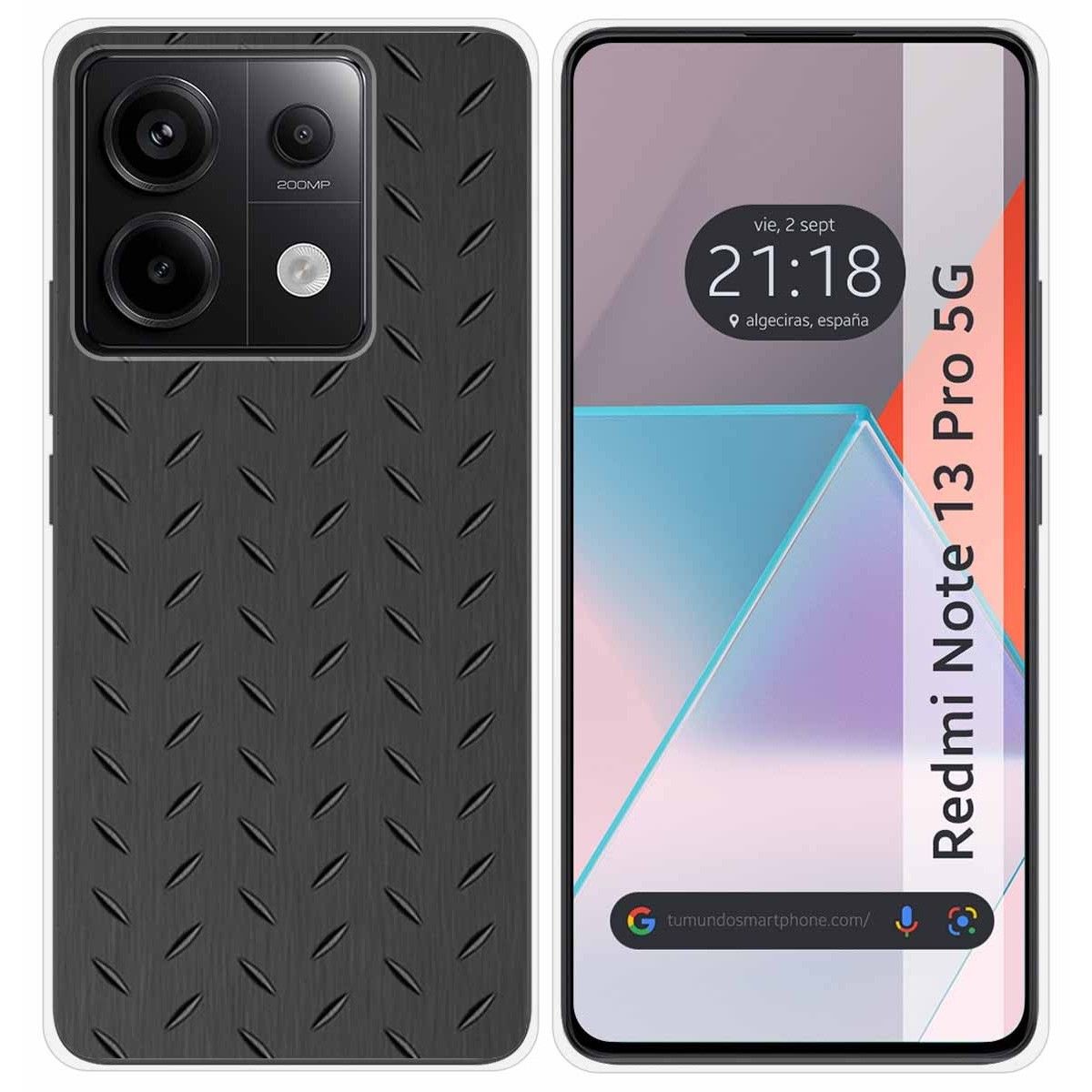 Funda Silicona para Xiaomi Redmi Note 13 Pro 5G diseño Metal Dibujos