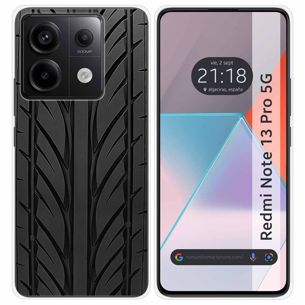 Funda Silicona para Xiaomi Redmi Note 13 Pro 5G diseño Neumatico Dibujos