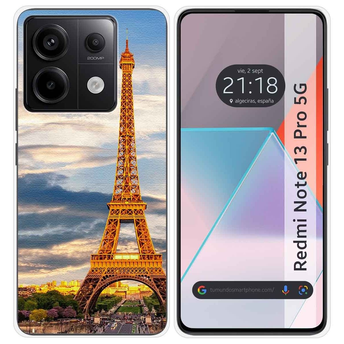 Funda Silicona para Xiaomi Redmi Note 13 Pro 5G diseño Paris Dibujos