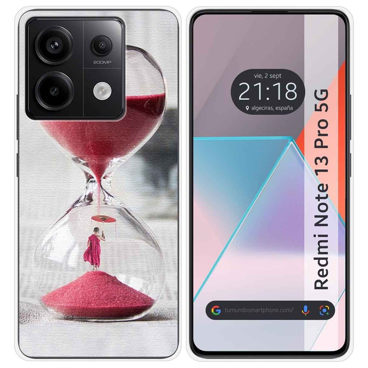 Funda Silicona para Xiaomi Redmi Note 13 Pro 5G diseño Reloj Dibujos