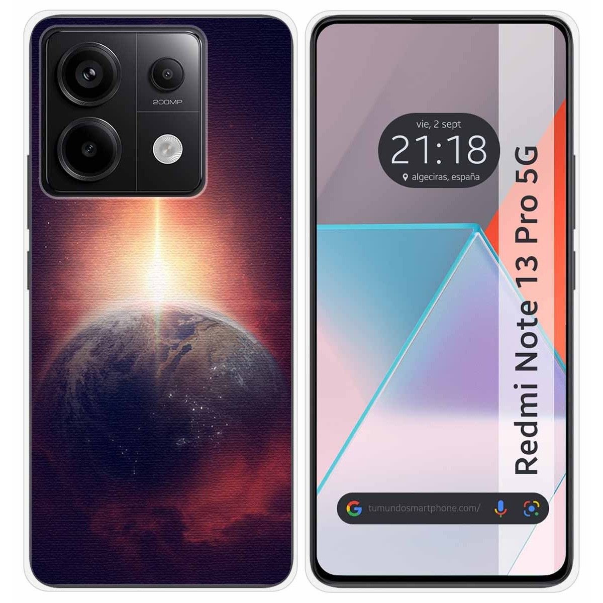 Funda Silicona para Xiaomi Redmi Note 13 Pro 5G diseño Tierra Dibujos