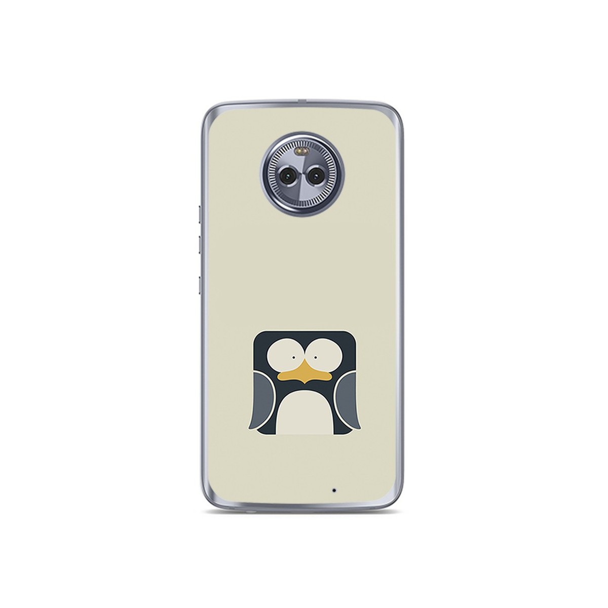 Funda Gel Tpu para Motorola Moto X4 Diseño Pingüino Dibujos