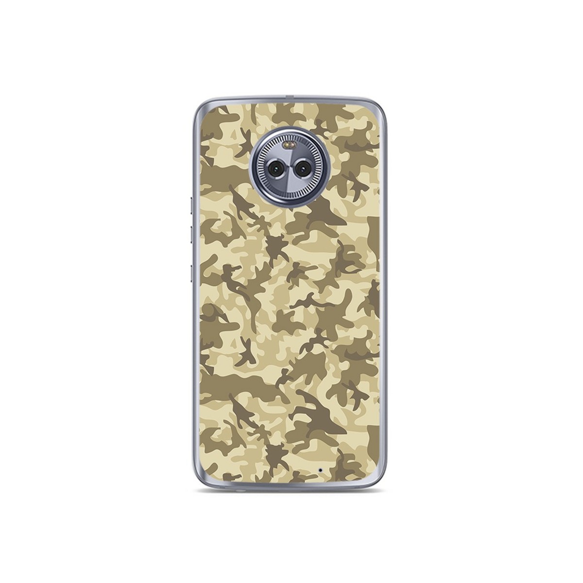Funda Gel Tpu para Motorola Moto X4 Diseño Sand Camuflaje Dibujos