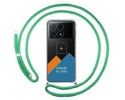 Personaliza tu Funda Colgante Transparente para Xiaomi Poco X6 Pro 5G con Cordon Verde Agua Dibujo Personalizada