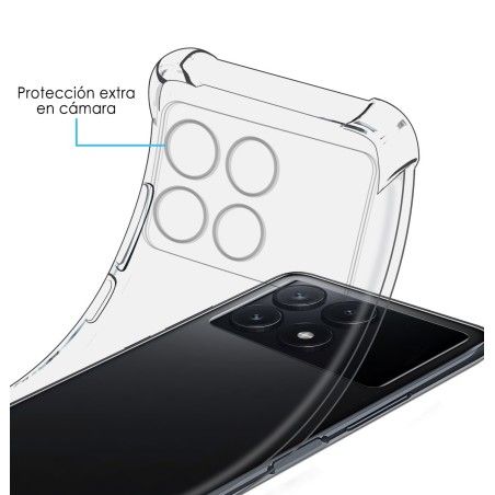 Funda Silicona Antigolpes Transparente para Xiaomi Poco X6 Pro 5G