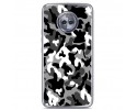 Funda Gel Tpu para Motorola Moto X4 Diseño Snow Camuflaje Dibujos