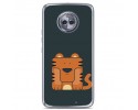 Funda Gel Tpu para Motorola Moto X4 Diseño Tigre Dibujos
