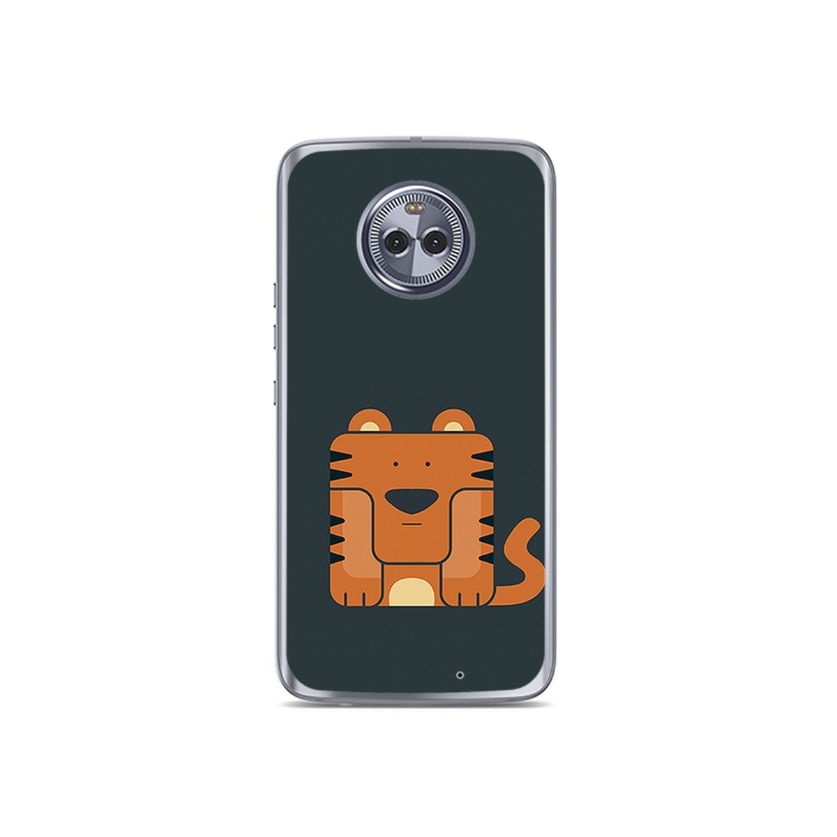 Funda Gel Tpu para Motorola Moto X4 Diseño Tigre Dibujos