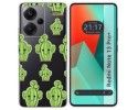 Funda Silicona Transparente para Xiaomi Redmi Note 13 Pro+ Plus 5G diseño Cactus Dibujos