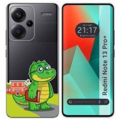Funda Silicona Transparente para Xiaomi Redmi Note 13 Pro+ Plus 5G diseño Coco Dibujos