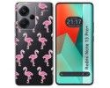 Funda Silicona Transparente para Xiaomi Redmi Note 13 Pro+ Plus 5G diseño Flamenco Dibujos