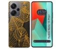 Funda Silicona Transparente para Xiaomi Redmi Note 13 Pro+ Plus 5G diseño Hojas Dibujos