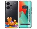 Funda Silicona Transparente para Xiaomi Redmi Note 13 Pro+ Plus 5G diseño Leopardo Dibujos